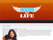 Tablet Screenshot of hoopsforlife.net